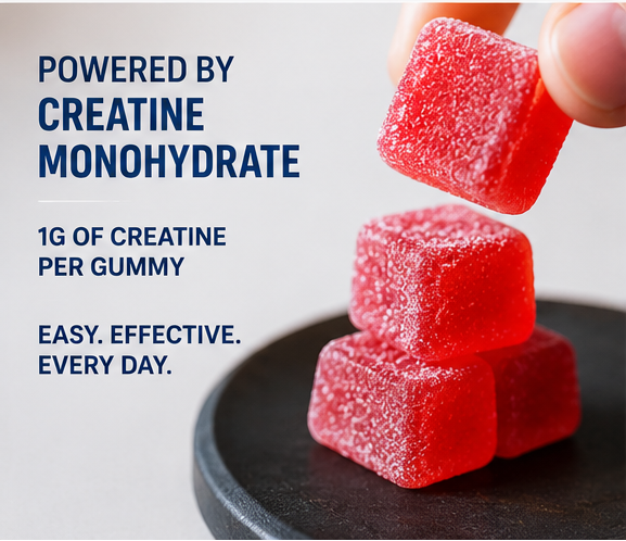 CREX Pre Workout Supplement Creatine Monohydrate Energy Gummy Creatine Gummies For Muscle Growth