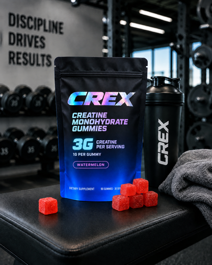CREX Creatine Gummies — 3g Creatine Monohydrate, 30 Servings