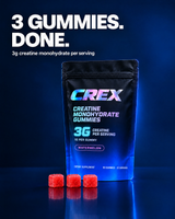 CREX Creatine Gummies — 3g Creatine Monohydrate, 30 Servings